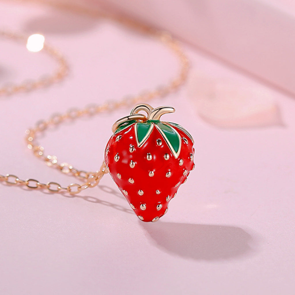 Strawberry - Sterling Silver - Necklace